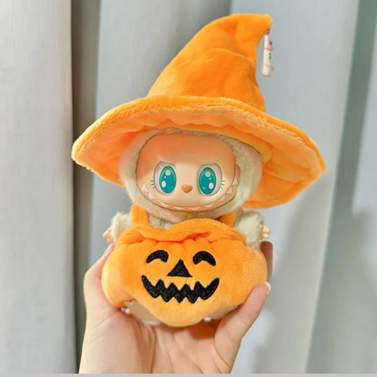 Labubu Pumpkin Overalls Outfit