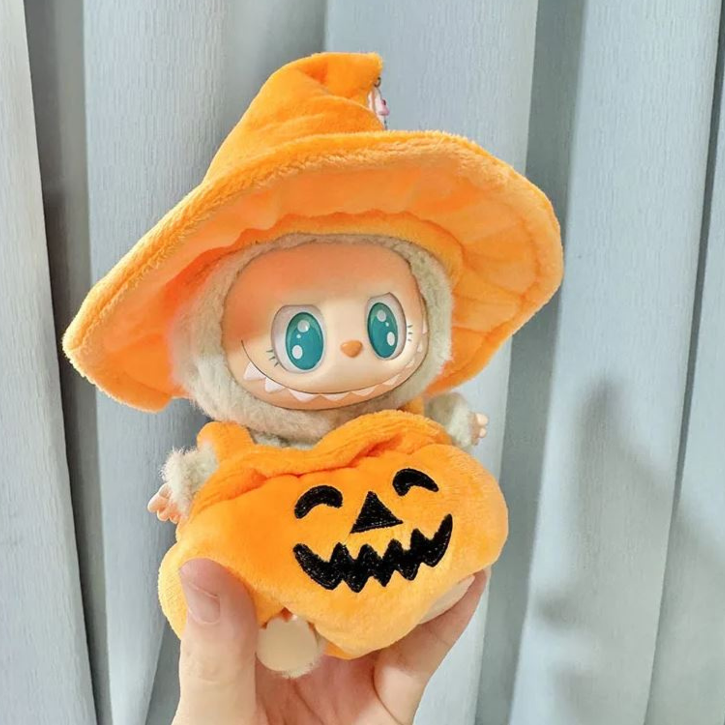 Labubu Pumpkin Overalls Outfit