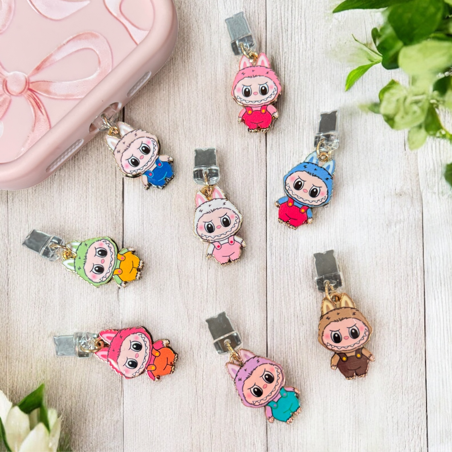 LABUBU Monster Kindle Dust Plug Charm: USB-C or Lightning