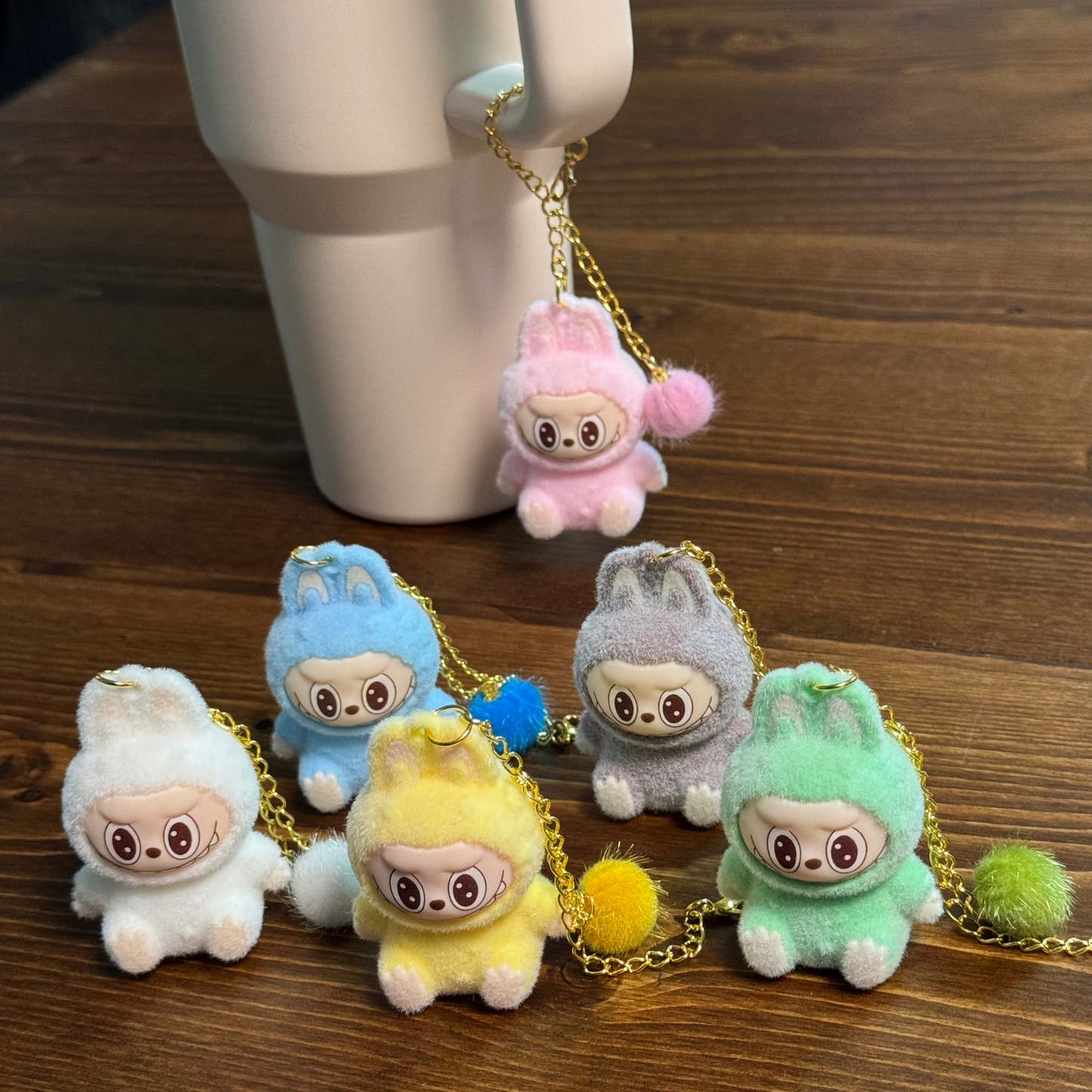 Labubu Tumbler cup Handle Charm