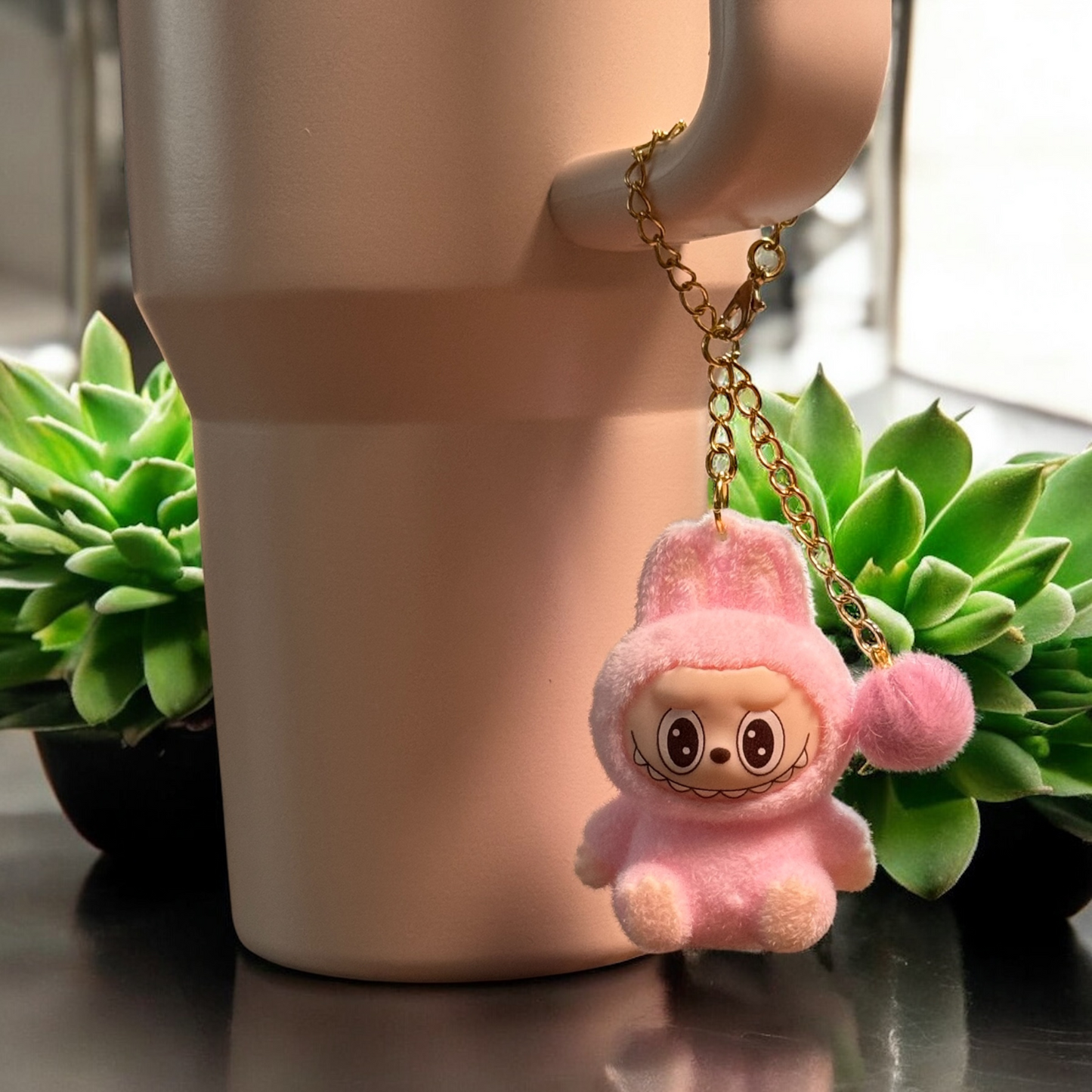 Labubu Tumbler cup Handle Charm