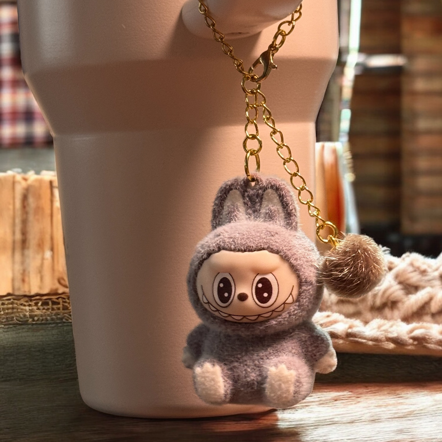 Labubu Tumbler cup Handle Charm
