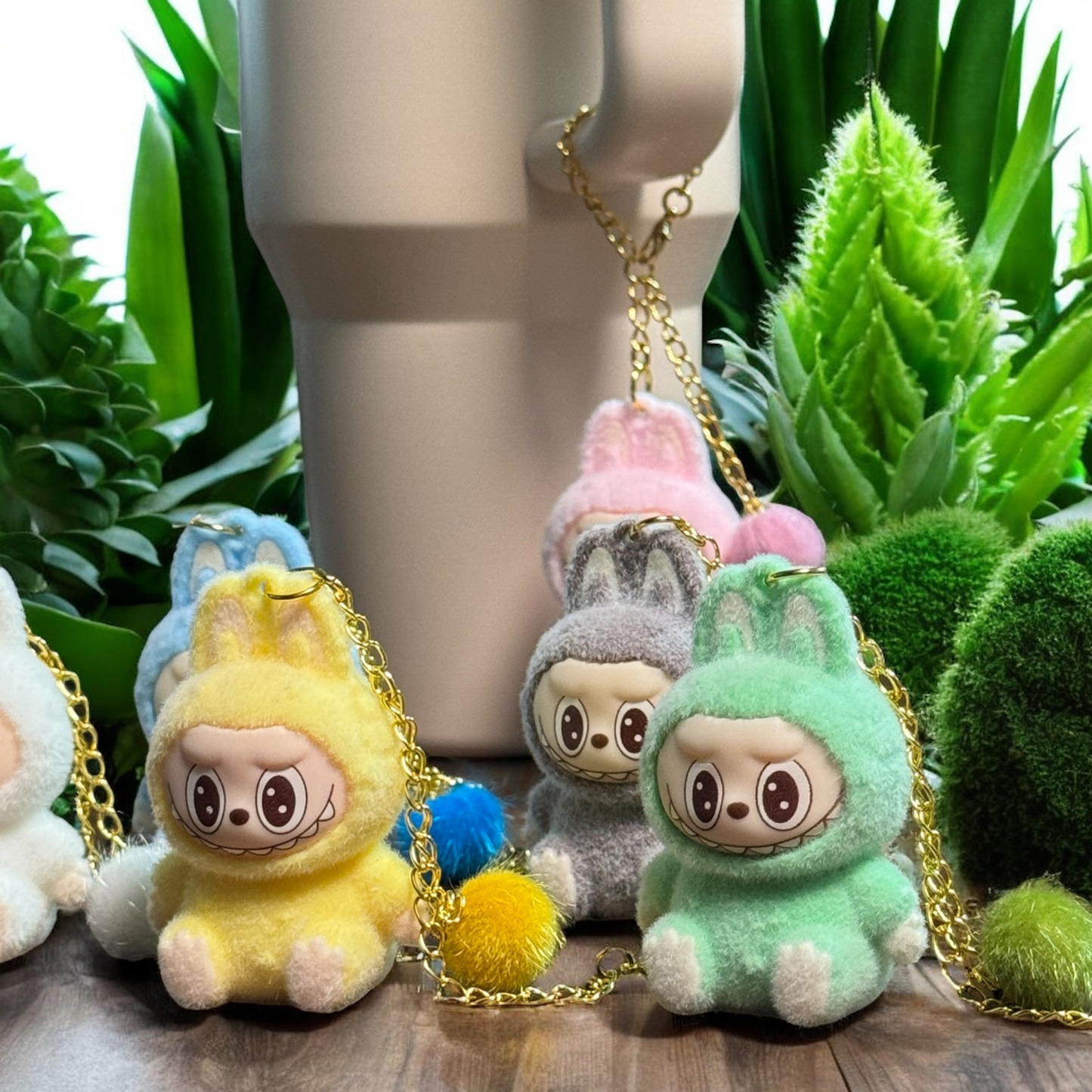 Labubu Tumbler cup Handle Charm