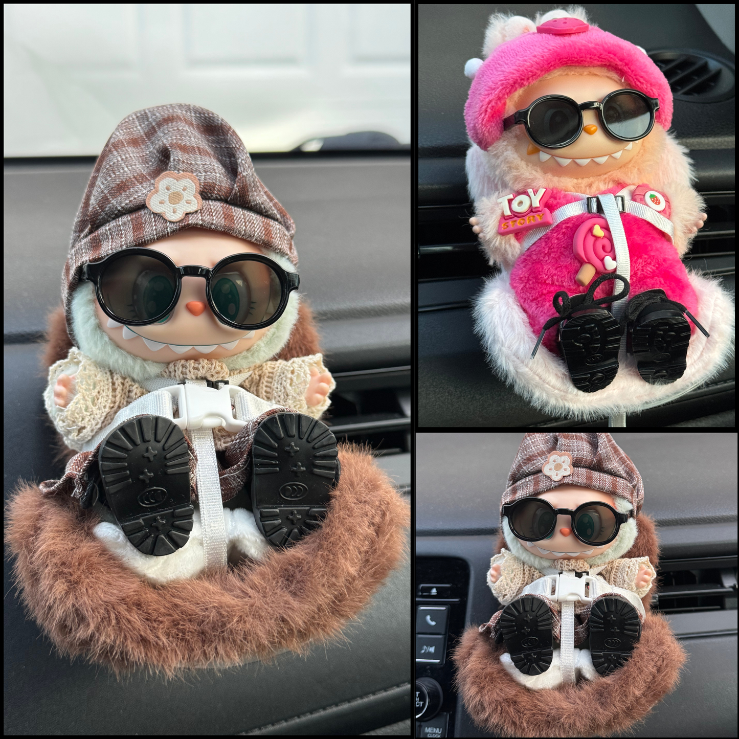 Labubu mini–Car Seat with vent clip